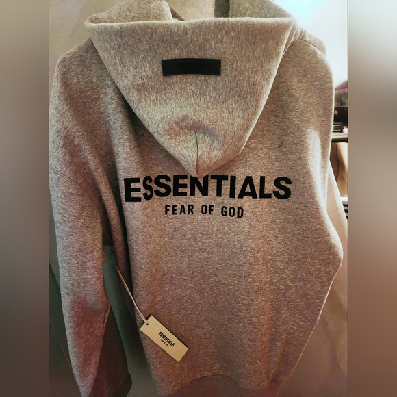 Fear of God ESSENTIALS Dark Oatmeal Hoodie - Picture 4 of 4